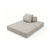 Sofá Modular 2 Lugares Convertível Tweed