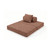 Canapé modulable 2 places convertible en tweed