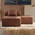 Sofá Modular 2 Lugares + Puff Convertível  Tweed