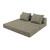 Sofá Modular 3 Lugares  Convertível  Tweed