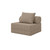 Sofá modular de 1 plaza convertible, terciopelo estándar