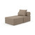 Canapé modulable 1 place + pouf  convertible  en velours standard