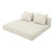 Canapé modulable 3 places convertible  Velours standard