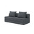 Sofá modular de 3 plazas convertible, terciopelo estándar