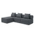 Sofá Modular 3+1+Puff  Convertível  Veludo Regular