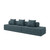 Canapé modulable 3+2 places convertible  Velours standard
