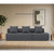 Sofá Modular 3+2 Lugares Convertível  Veludo Regular