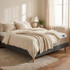Ensemble Sommier Matelas - Cloud Cotton et Milano Anthracite