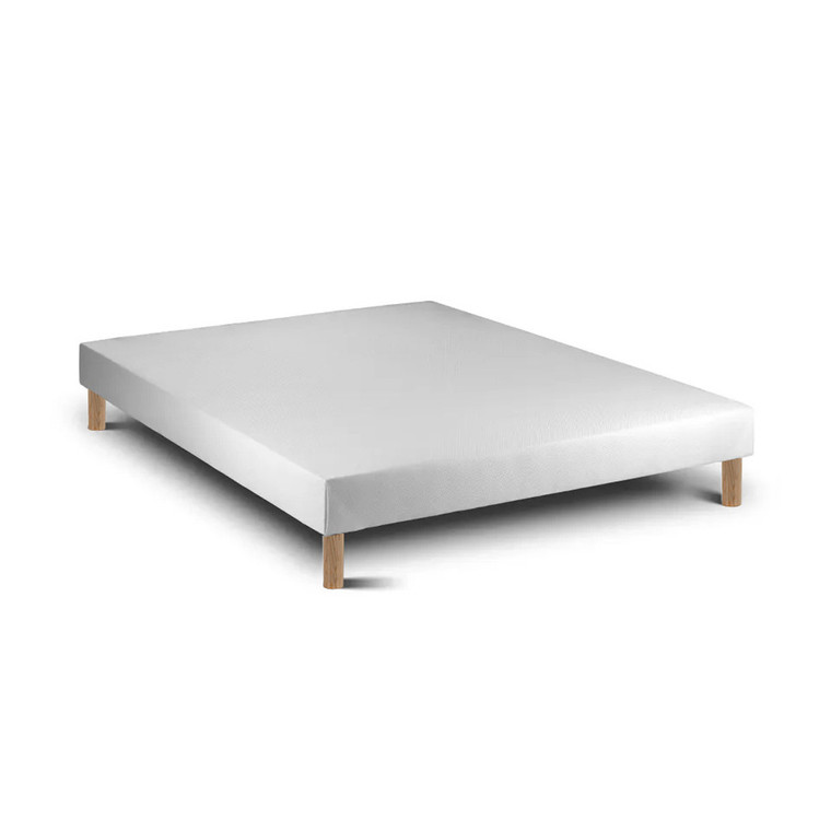 Conjunto Viscoflex Ortopédico e Sommier Branco - Colchão e Cama