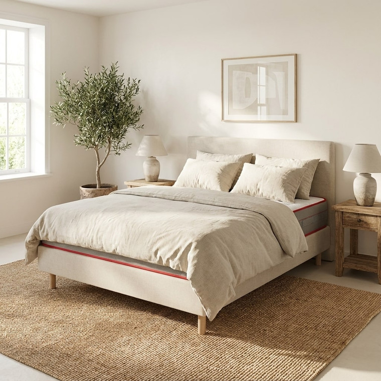 Conjunto Luxury e Sommier Pearl - Cama e Colchão