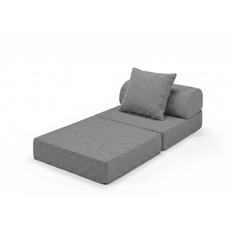 Sofá Modular 1 Lugar Convertível  Bouclette