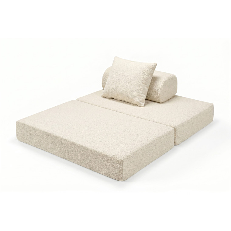 Sofá Modular 2 Lugares Convertível  Bouclette