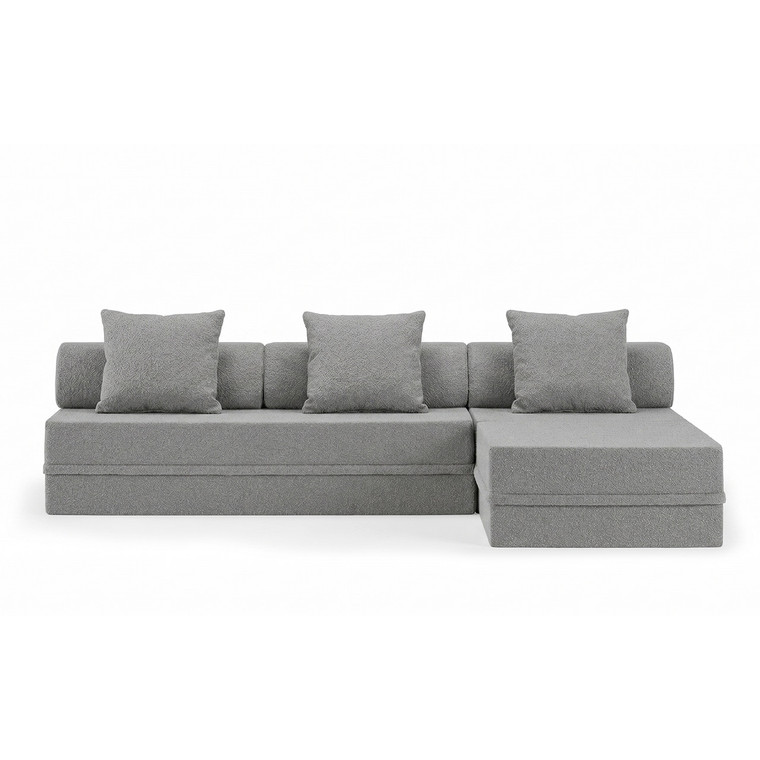 Sofá Modular 3+1+Puff Convertível  Bouclette