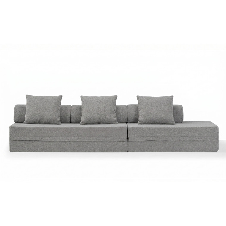 Sofá Modular 3+2 Lugares Convertível  Bouclette