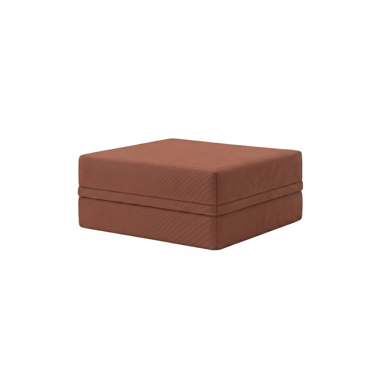 Sofá modular con puf, convertible, liso