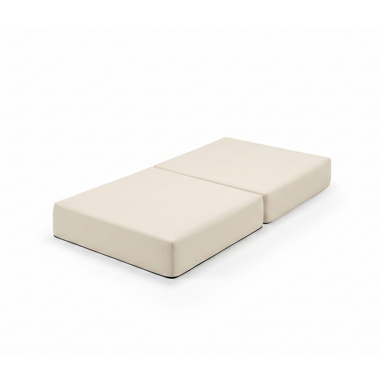 Sofá modular con puf, convertible, liso