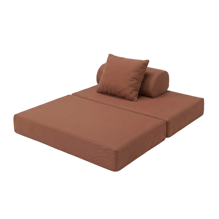 Canapé modulable 2 places convertible  Unicolore
