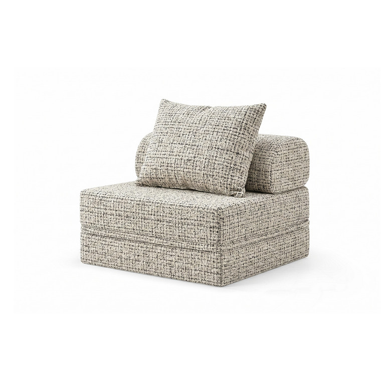 Canapé modulable 1 place convertible  en tweed