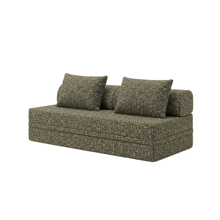 Sofá modular de 3 plazas  convertible  de tweed