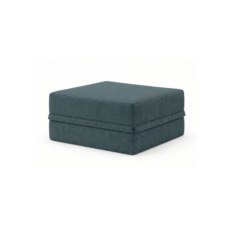 Canapé modulable avec pouf, convertible, en velours, modèle standard