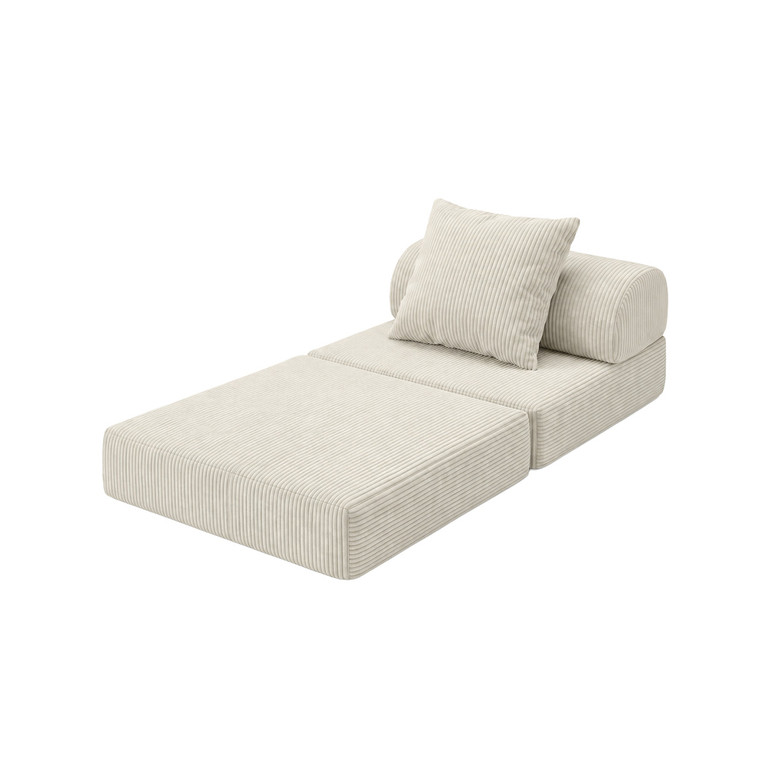 Canapé modulable 1 place convertible  Velours standard