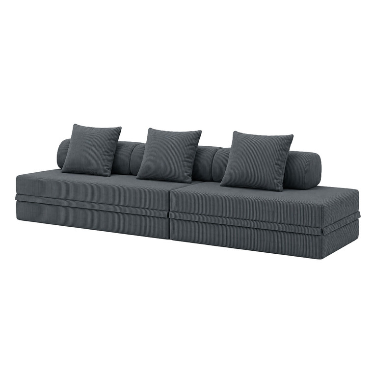 Canapé modulable 3+2 places convertible  Velours standard