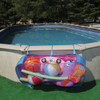 Pool Pouch Organzier can be Attached to The Side of A Swimming Pool