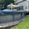 16' x 32' Oval Deluxe Winter Pool Cover - Premium Quality