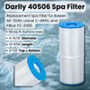 Darlly 40506 Infographic and Dimensions