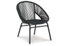 Mandarin Cape 3-Piece Outdoor Table and Chair Set - Signature Design by Ashley Patio Furniture Gray