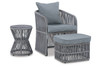 Coast Island Table and Chair Set - Signature Design by Ashley Patio Furniture