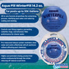 Aqua Pill WinterPill® All-in-one 30,000 gallon swimming pool winterizing solution infographic