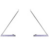 White Stabilizer Bar for Vinyl Works SLA Slide-Lock A-Frame Pool Ladder