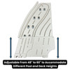 Adjustable 48" Height to 60" Height Above Ground Pool Ladder.