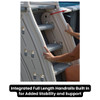 Intergrated Full-Length Hadnrails Built for Added Stability and Support.