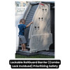 Lockable RollGuard Barrier Includes Combo Lock for Peace of Mind.