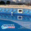 Customer Submission of Ocean Blue Gli inground pool liner installed