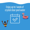 Keep water chlorinated for up to 1 week