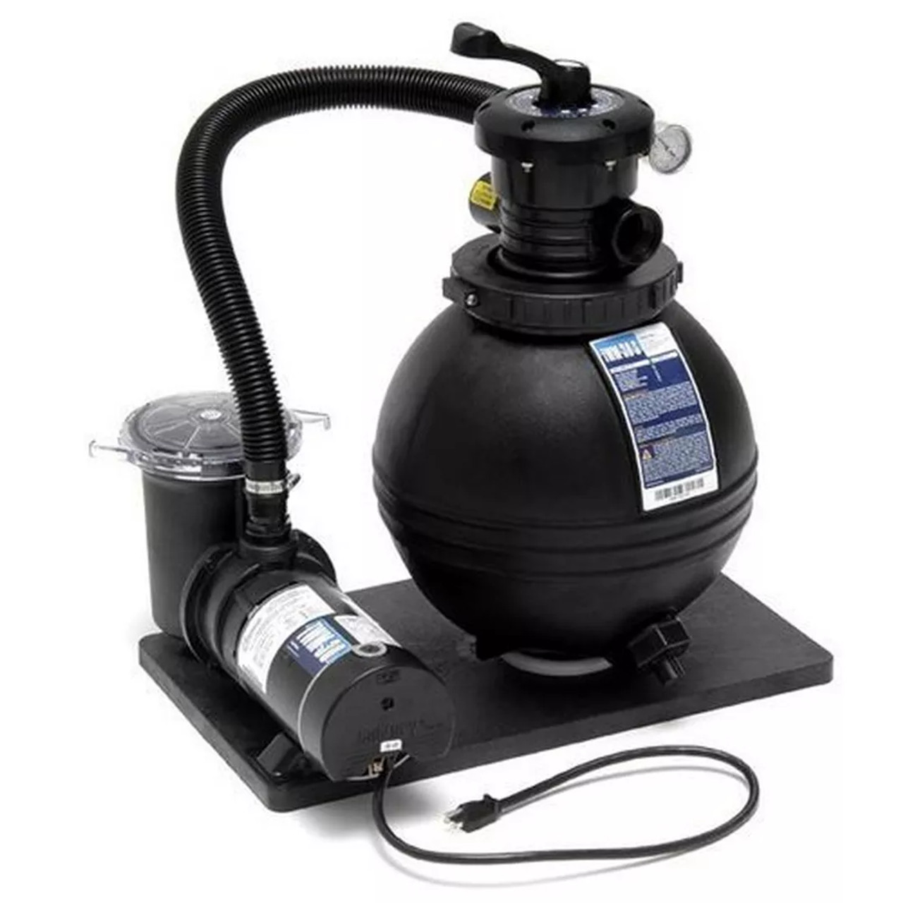 Waterway TWM 16 Sand Filter System with Fully Rated Pump - Includes Intex Adapter Fittings by Waterway Plastics