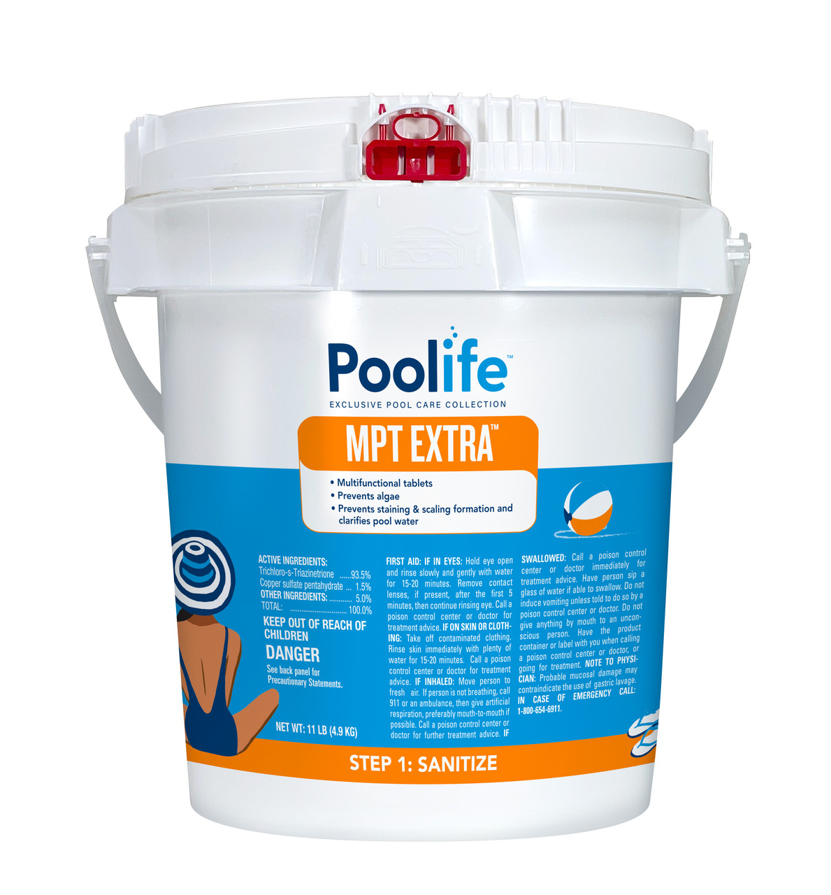Poolife MPT Extra 3” Chlorine Tablets, discount pool supplies, HTH chlorine