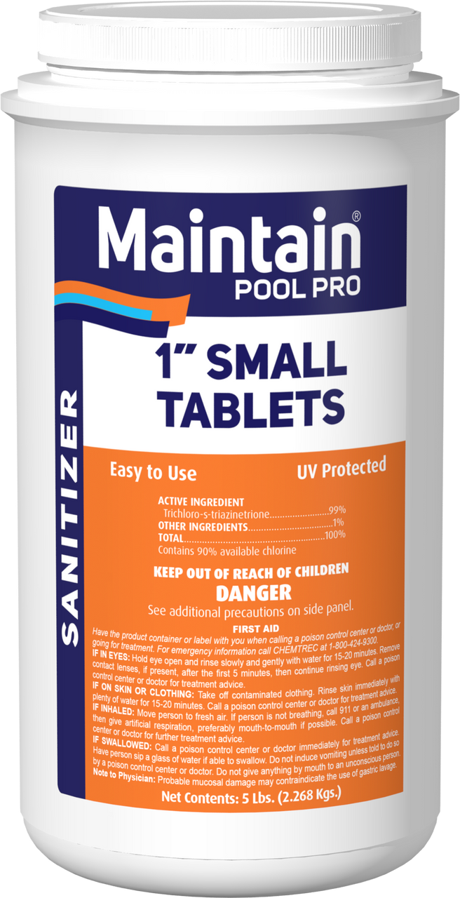 1" Small Chlorine Tablets