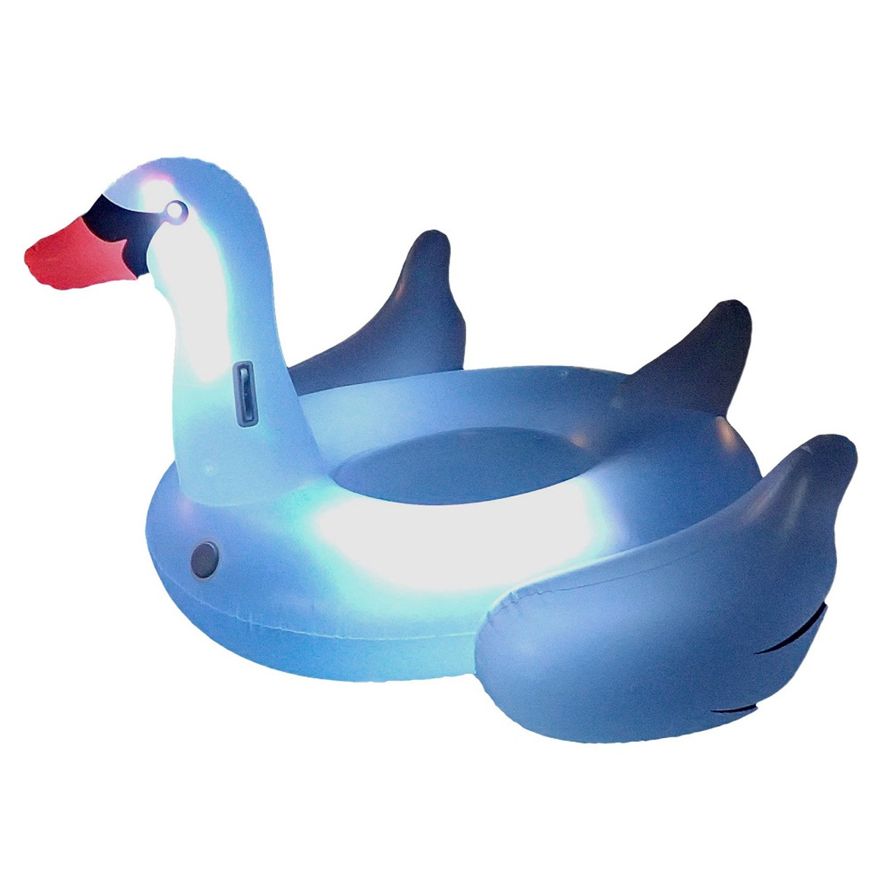 Swimline 90702 Giant LED Light-Up Swan Ride On