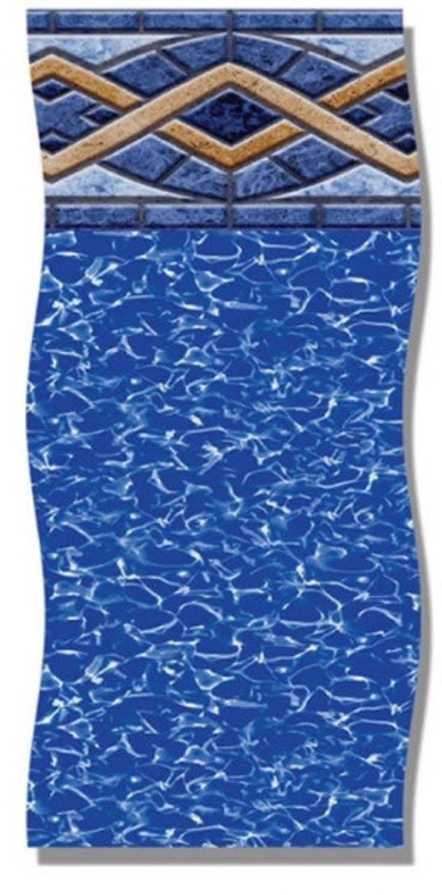 18' Round 25 Gauge Liberty Tile beaded Above Ground Pool Liner