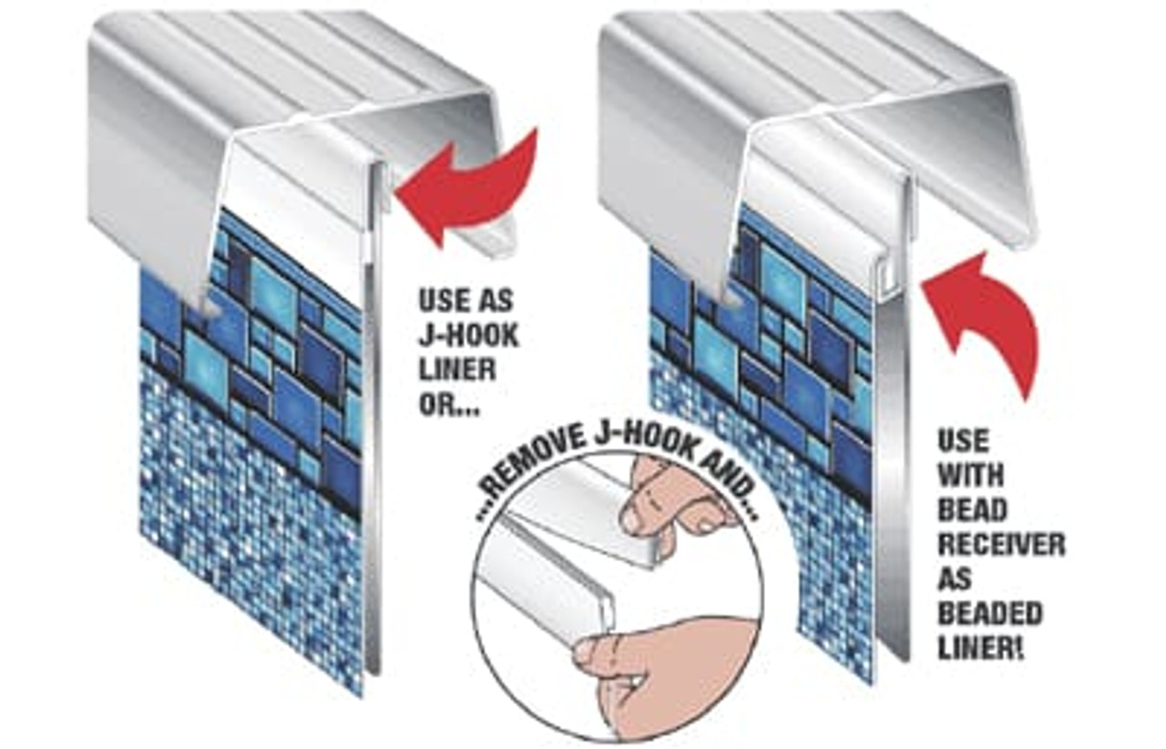 24' Round JHook or Beaded Above Ground Pool Liner