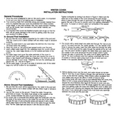 Winter Cover Installation Instructions