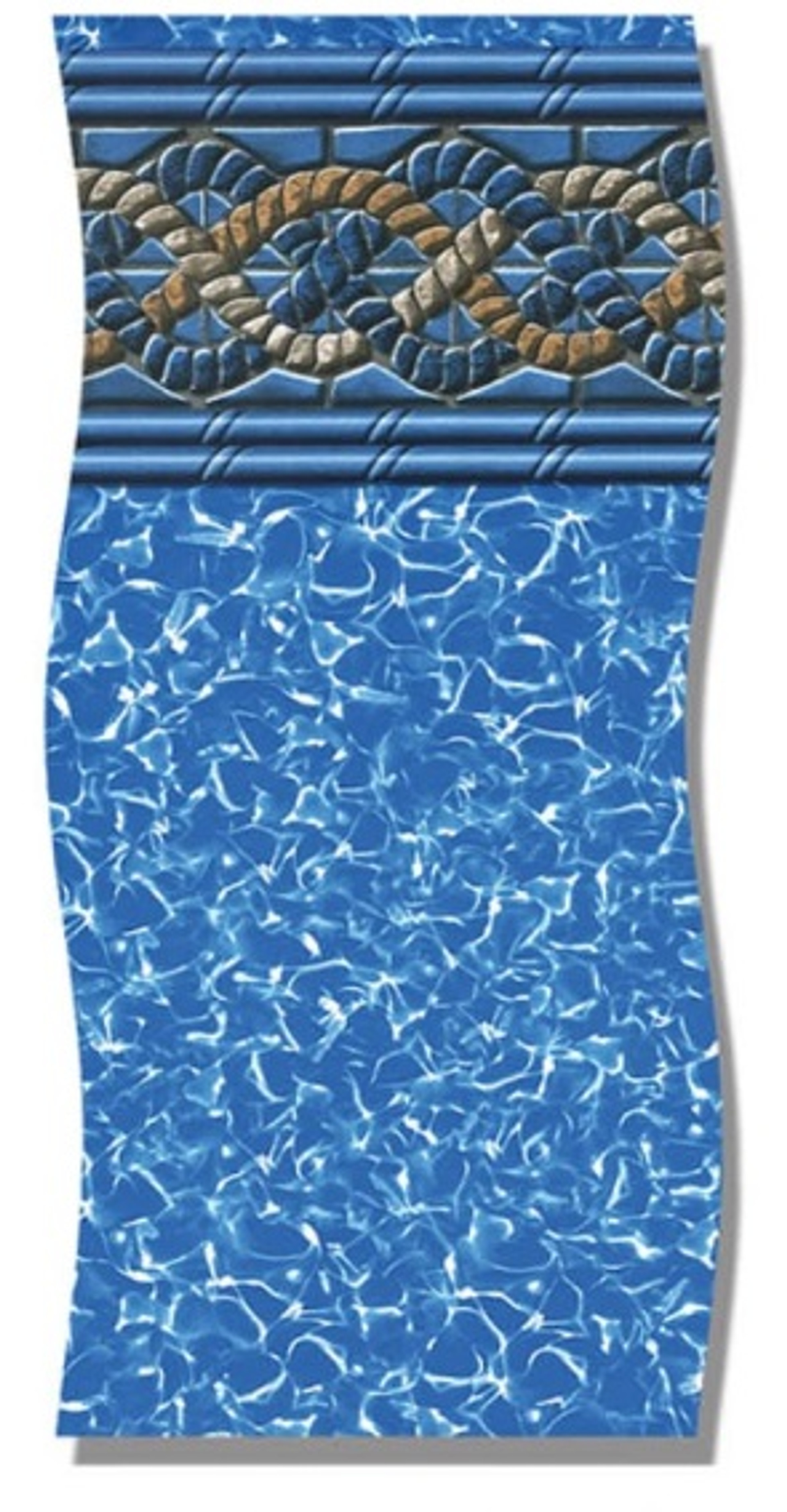 27' Round Mystri Gold Unibead Above Ground Pool Liner Perma 2500