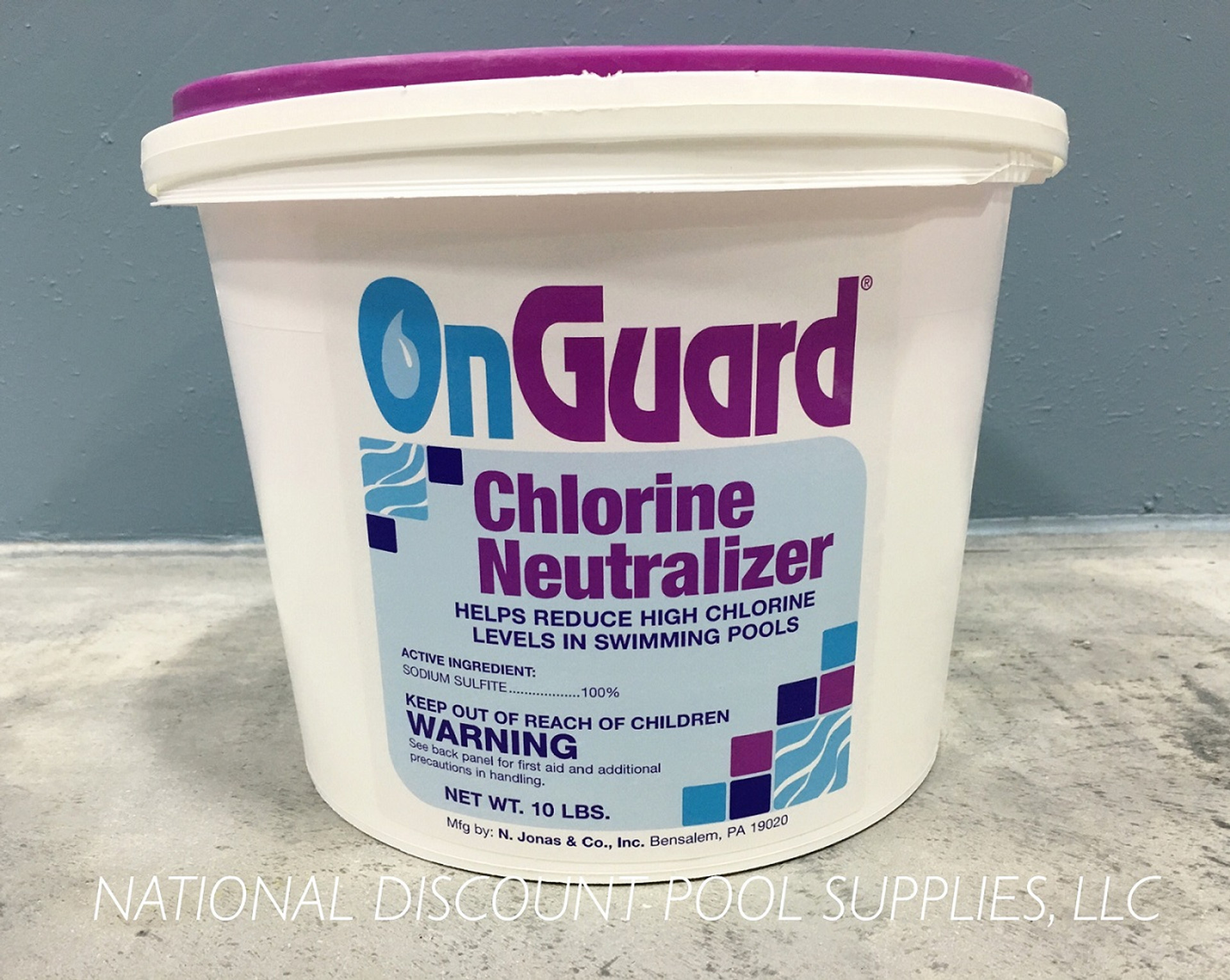 Chlorine Neutralizer by OnGuard 10lbs pail National Discount Pool Supplies, LLC