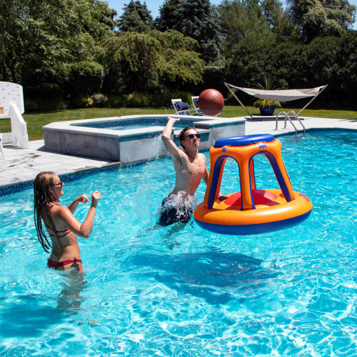Swimline Basketball Hoop Giant Shootball Inflatable Pool Toy