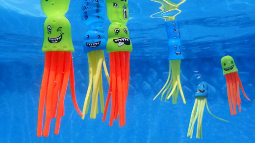 Jellyfish diving game slowly floats to the bottom