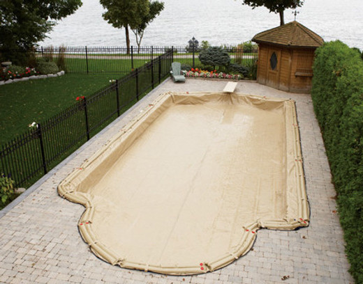 Tan Armor Kote Winter Pool Cover